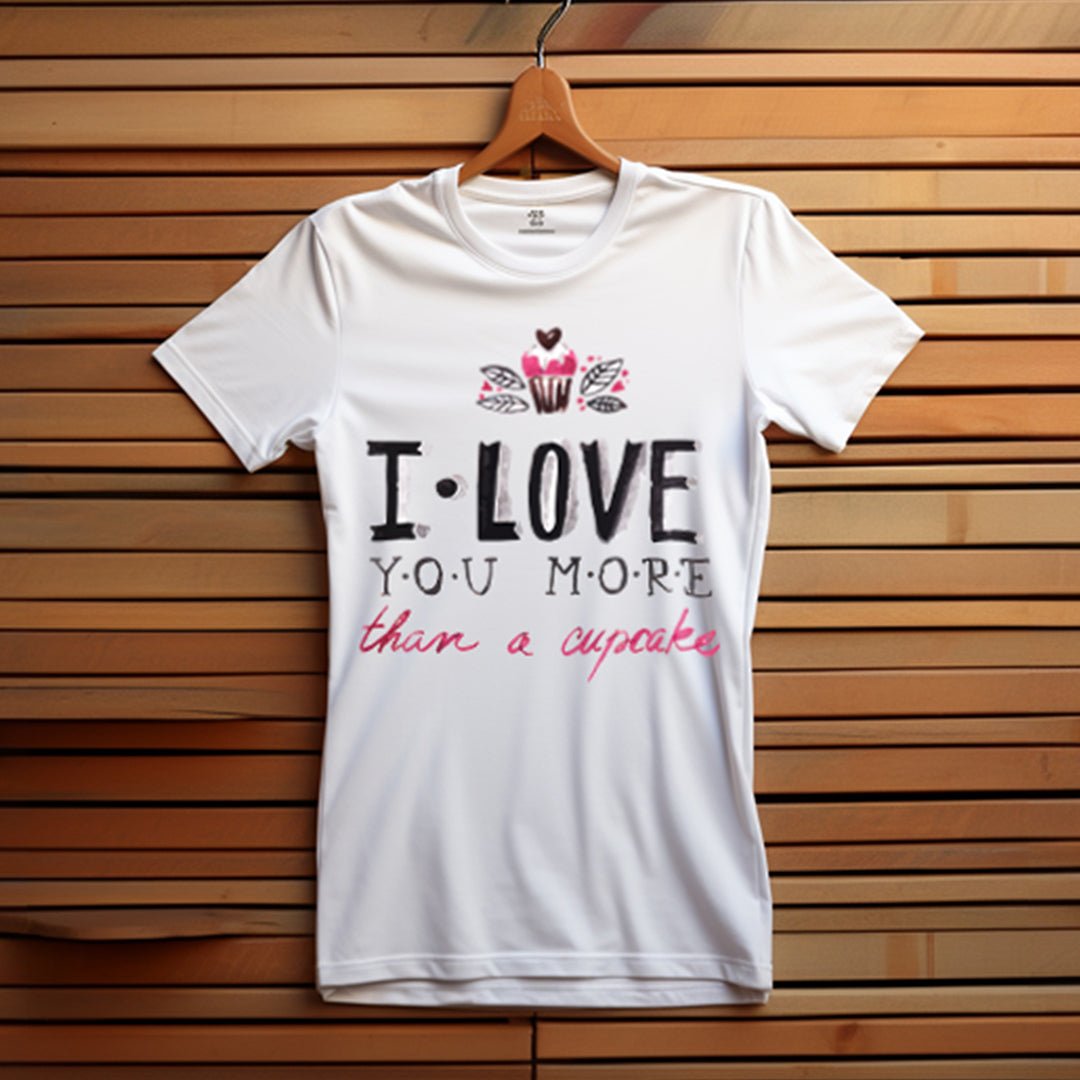 I love you more than a cupcake T-Shirt für Damen - KatCain