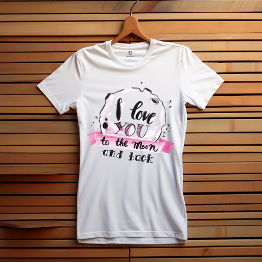 I love you to the moon and back T-Shirt für Damen - KatCain