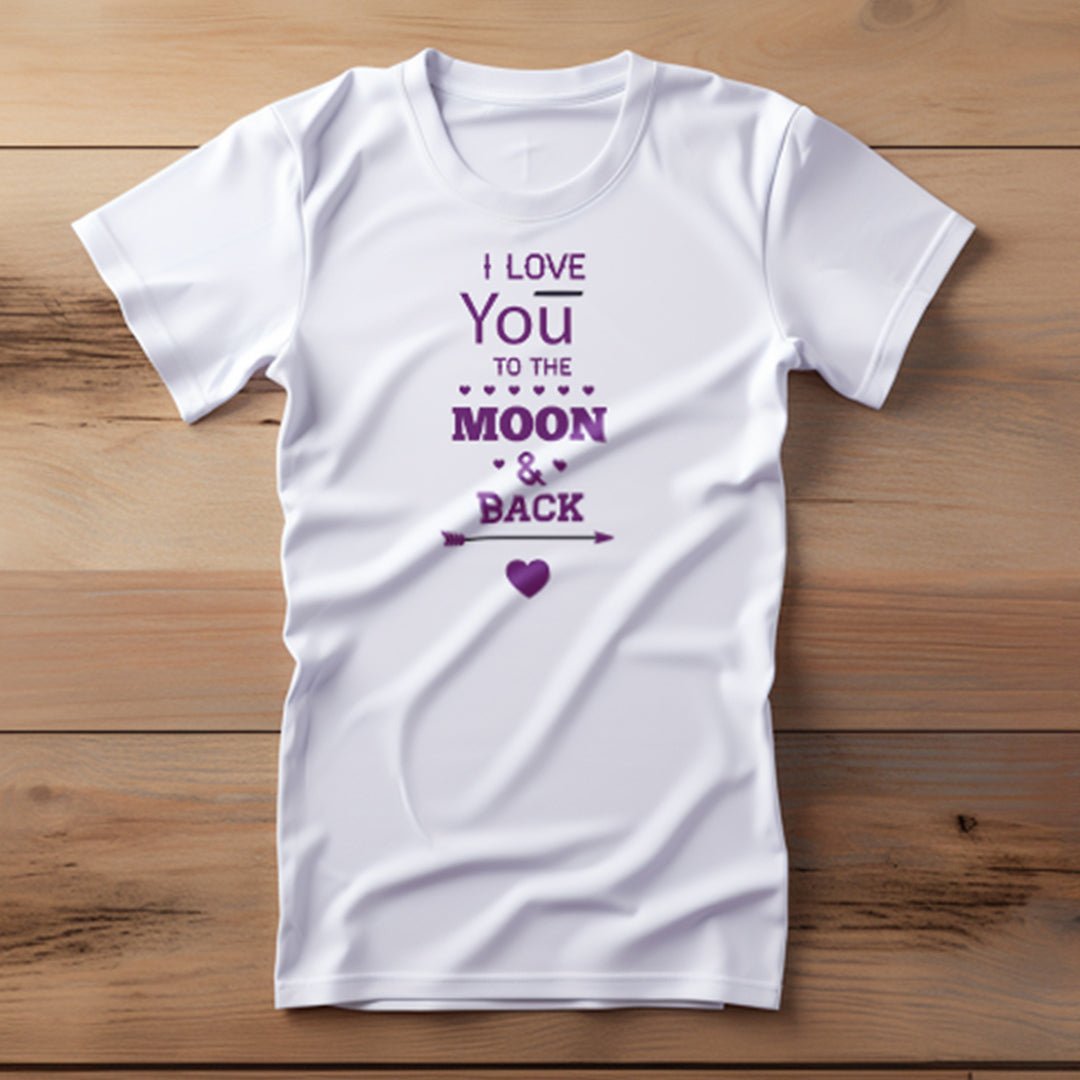 I love you to the moon and back T-Shirt für Damen - KatCain