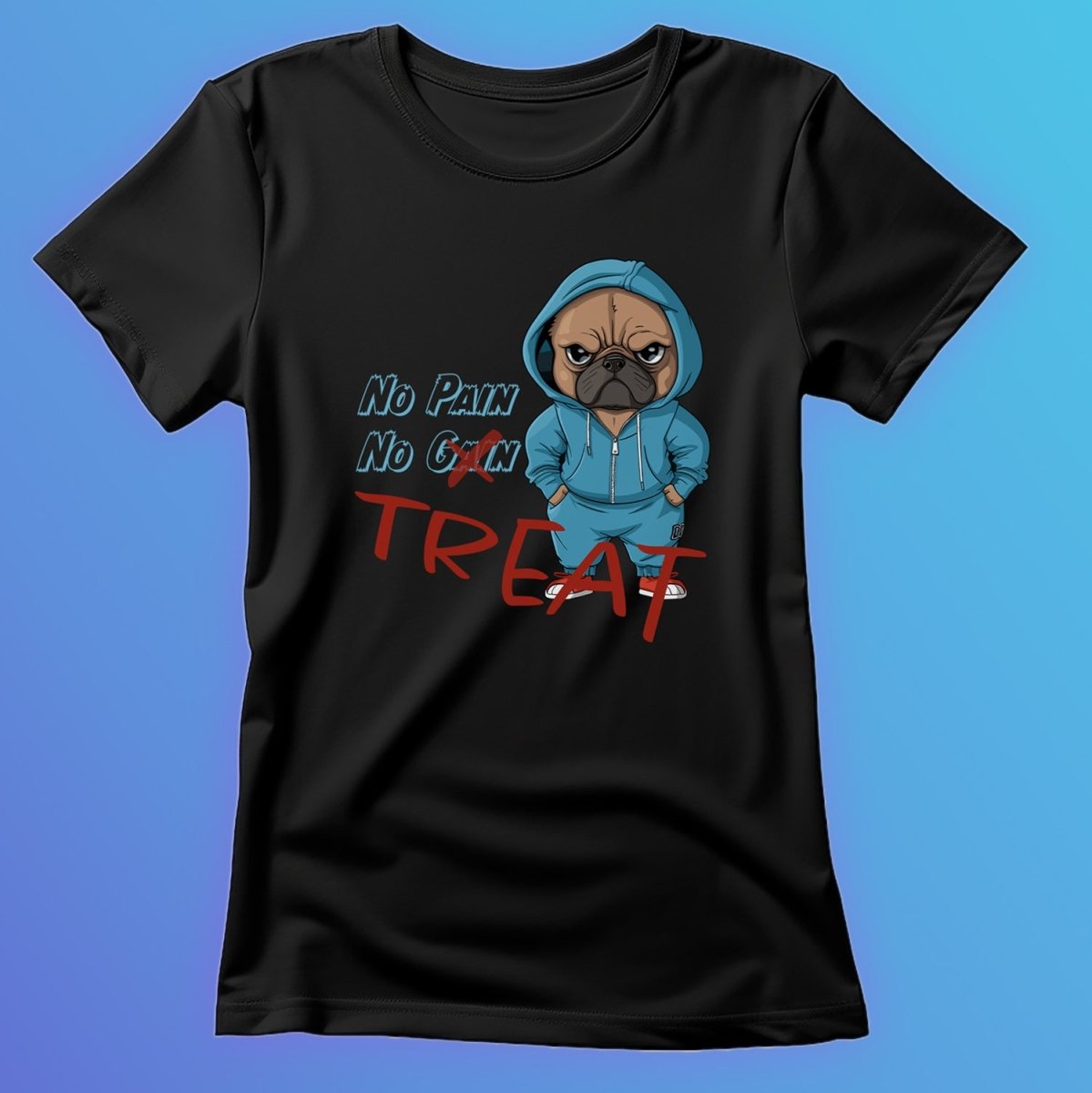 No Pain No Treat T-Shirt für Damen - KatCain