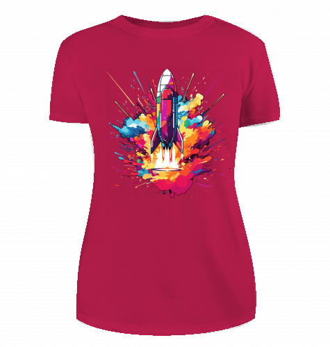 Space Ship T-Shirt für Damen - KatCain