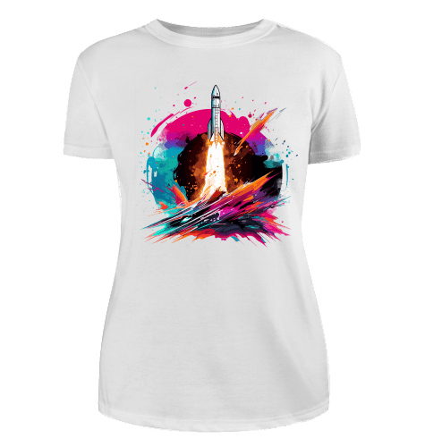 Space Ship T-Shirt für Damen - KatCain