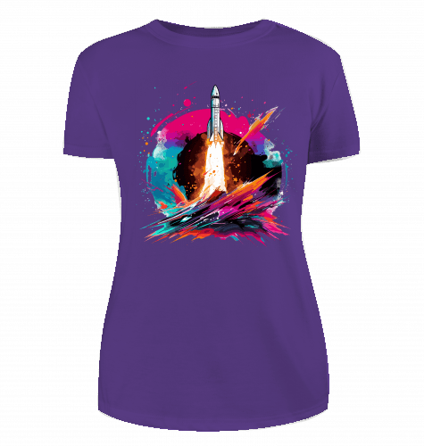 Space Ship T-Shirt für Damen - KatCain