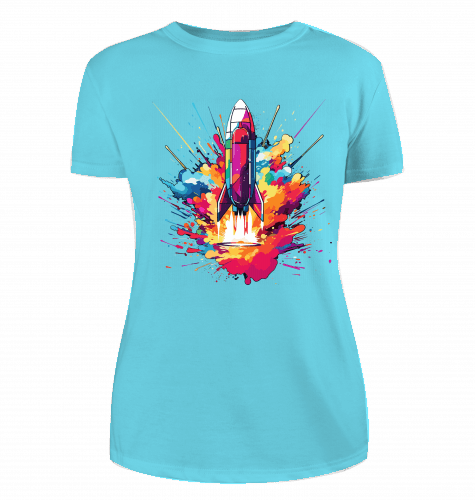 Space Ship T-Shirt für Damen - KatCain