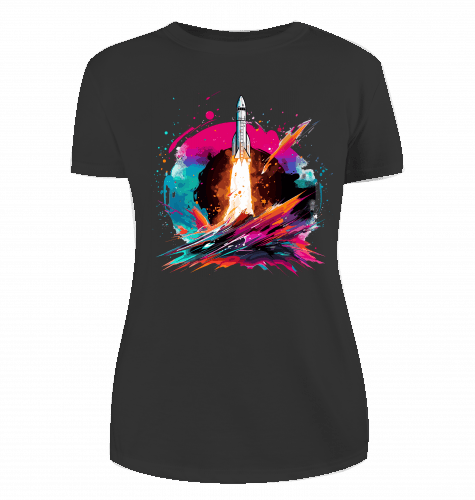 Space Ship T-Shirt für Damen - KatCain