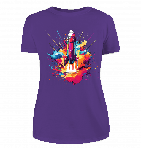 Space Ship T-Shirt für Damen - KatCain