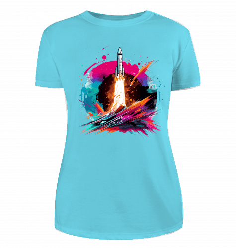 Space Ship T-Shirt für Damen - KatCain