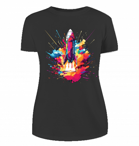 Space Ship T-Shirt für Damen - KatCain