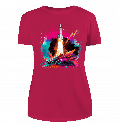 Space Ship T-Shirt für Damen - KatCain