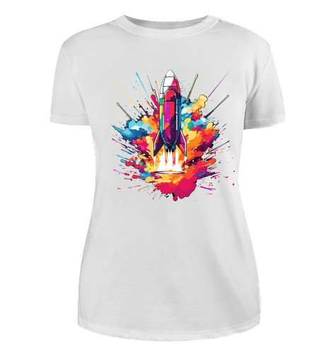 Space Ship T-Shirt für Damen - KatCain