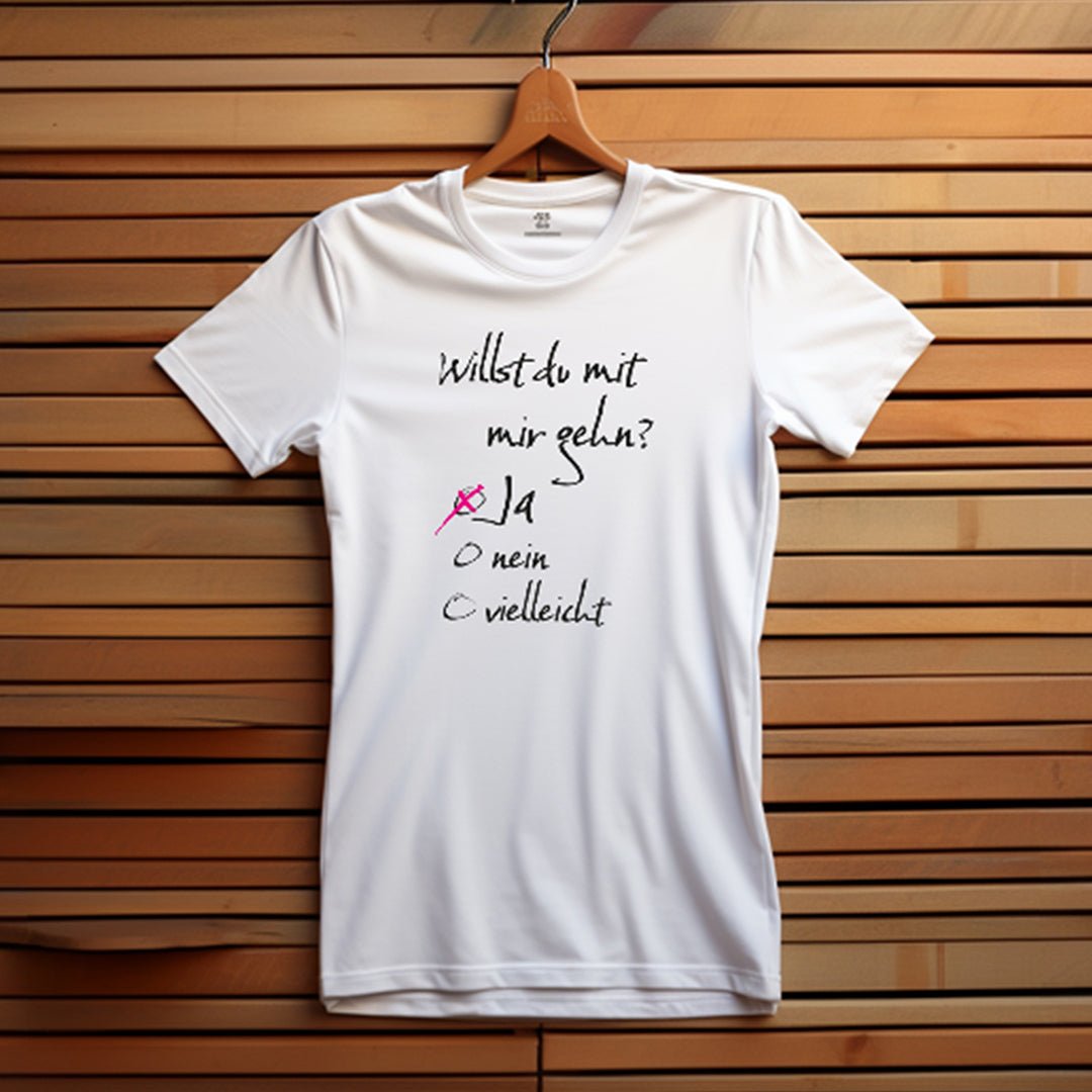 Willst du mit mir gehn? T-Shirt für Damen - KatCain